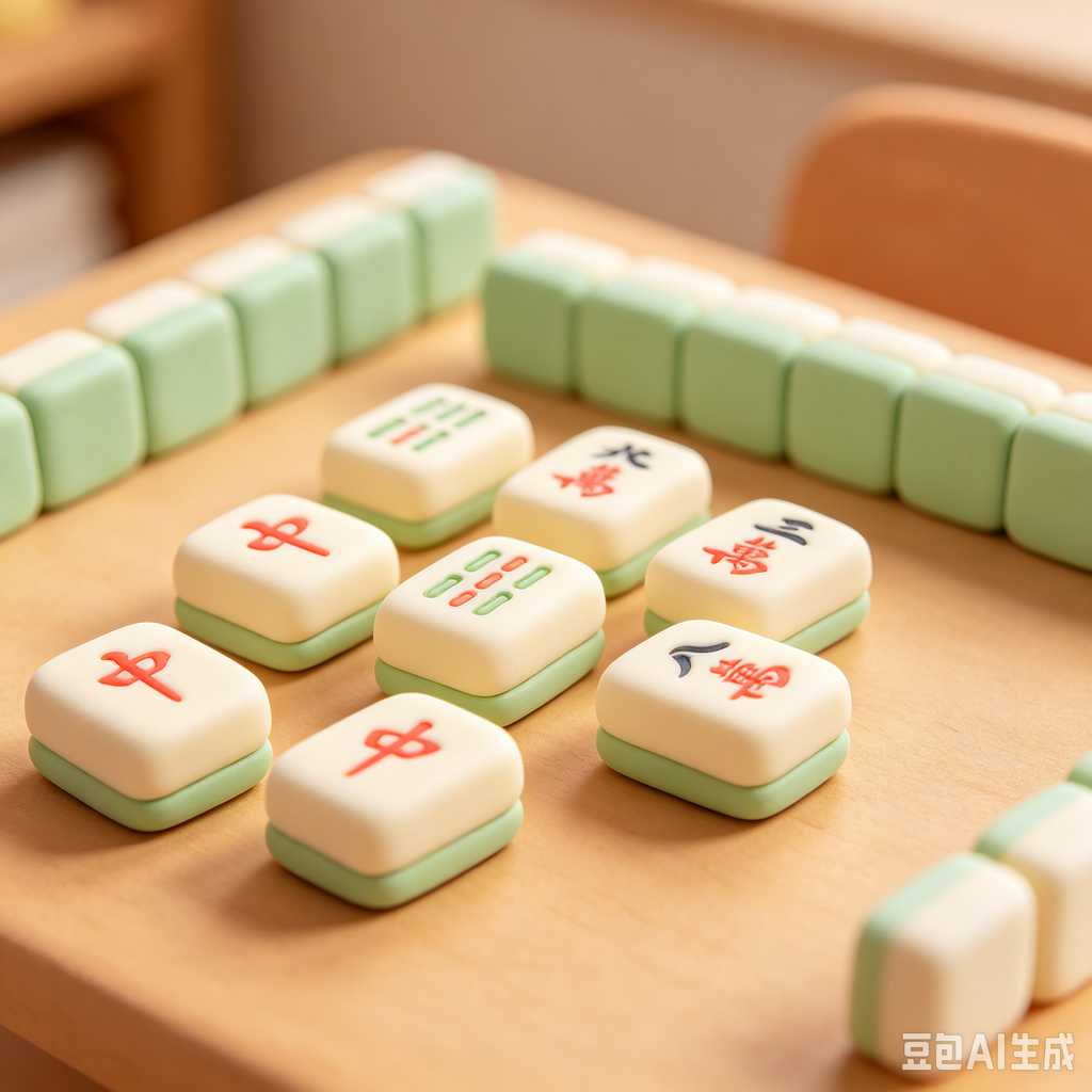 decorative mahjong tiles set