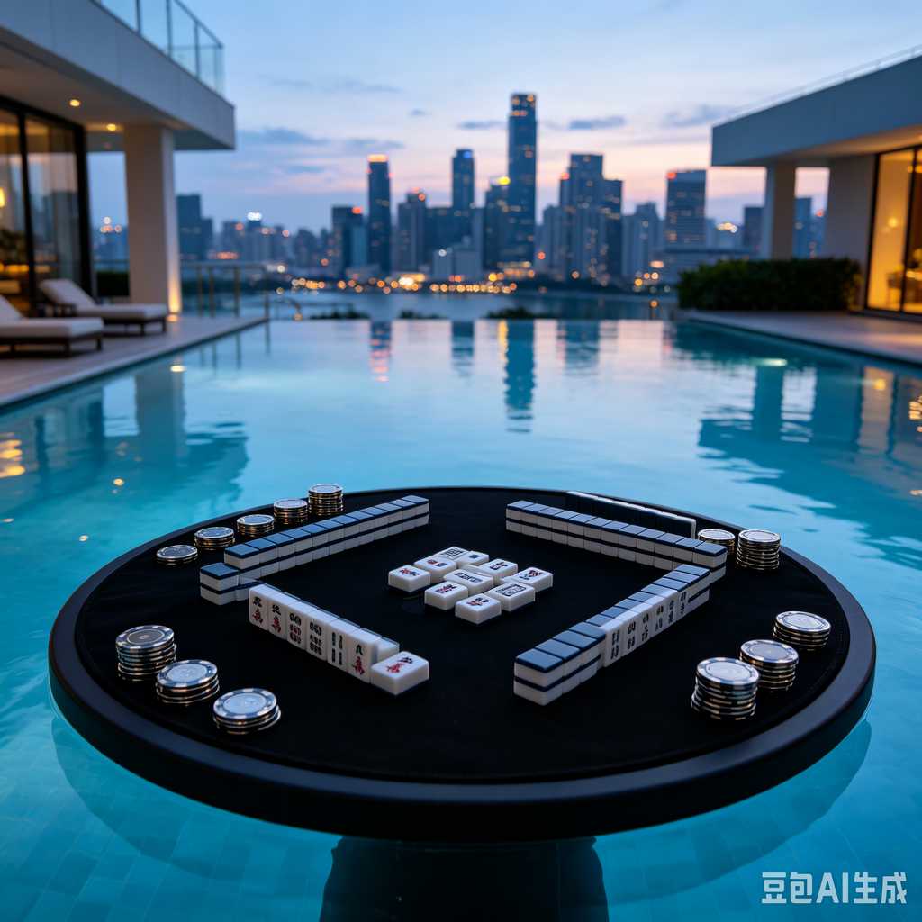 blue crystal mahjong set